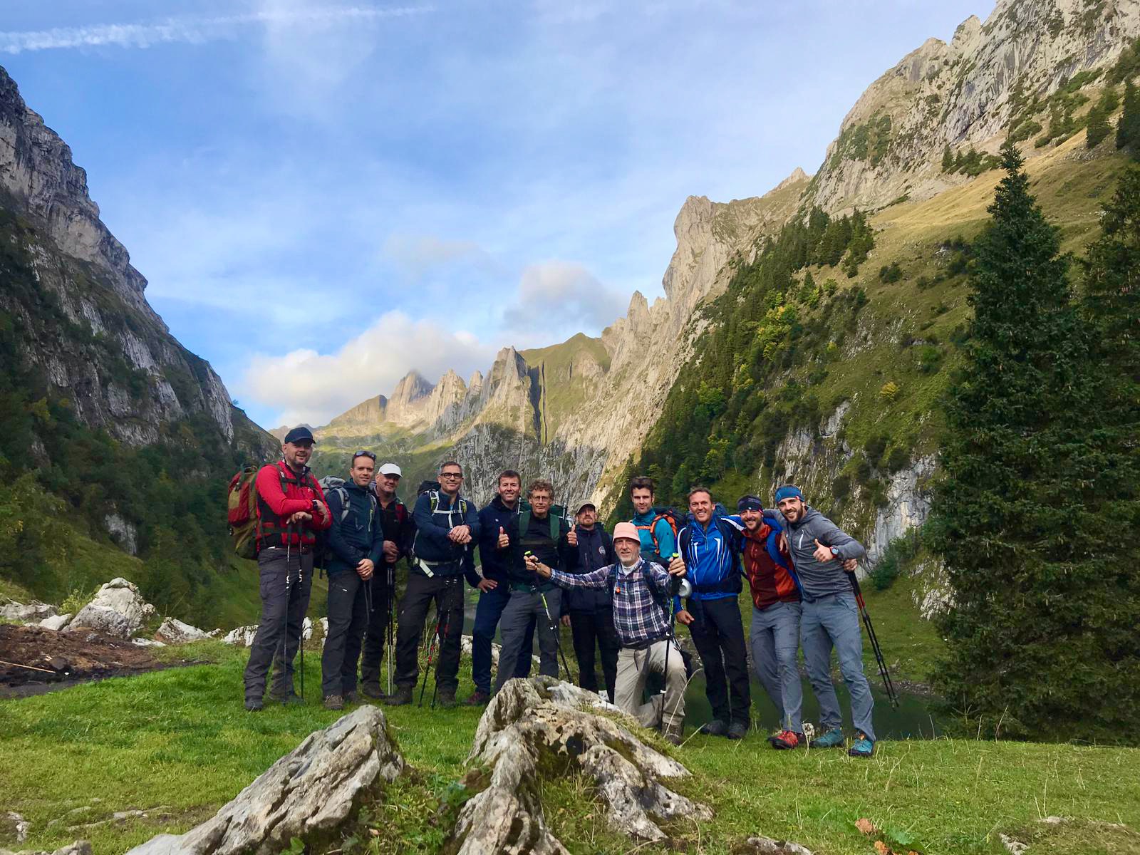 Foto mannen huttentocht